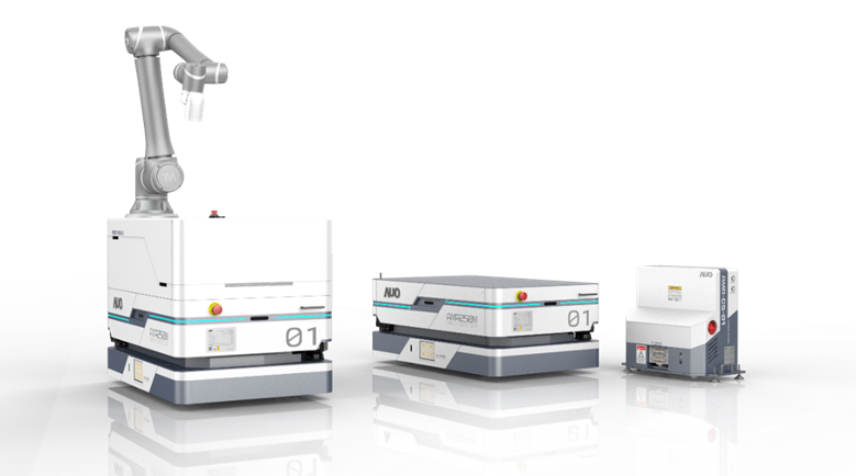 AGGAME數位開發的自主式移動機器人（AMR250M），搭配全向輪並結合AI演算法、2D LiDAR、3D攝影機等技術，協助客戶實現產線全自動化